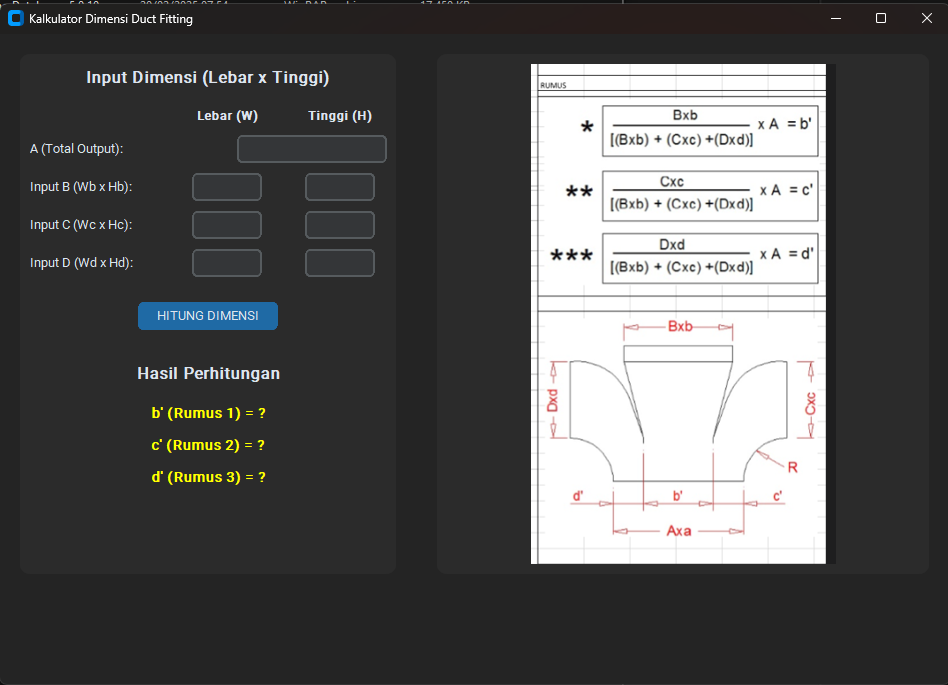 Branch Ducting Calculator